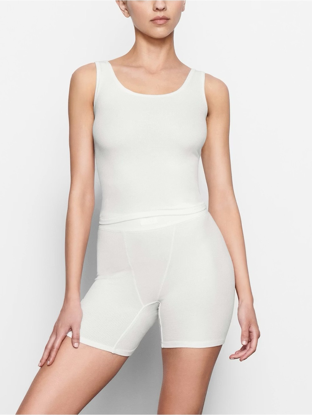 SKIMS SOFT LOUNGE TANK + BOXER BUNDLE MARBLE SMALL